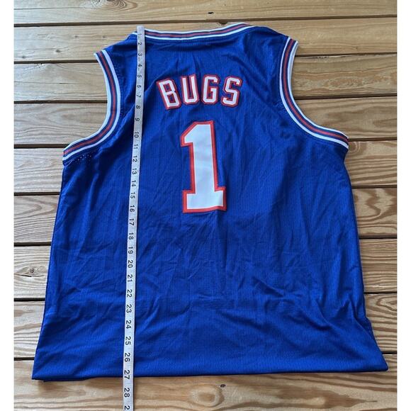 Tune Squad Bugs Jersey Size Medium Men’s Blue - Picture 4 of 5